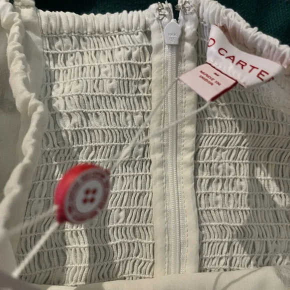 NWT Red Carter white lemon bustier dress Bloomingdale’s size M - Picture 8 of 8